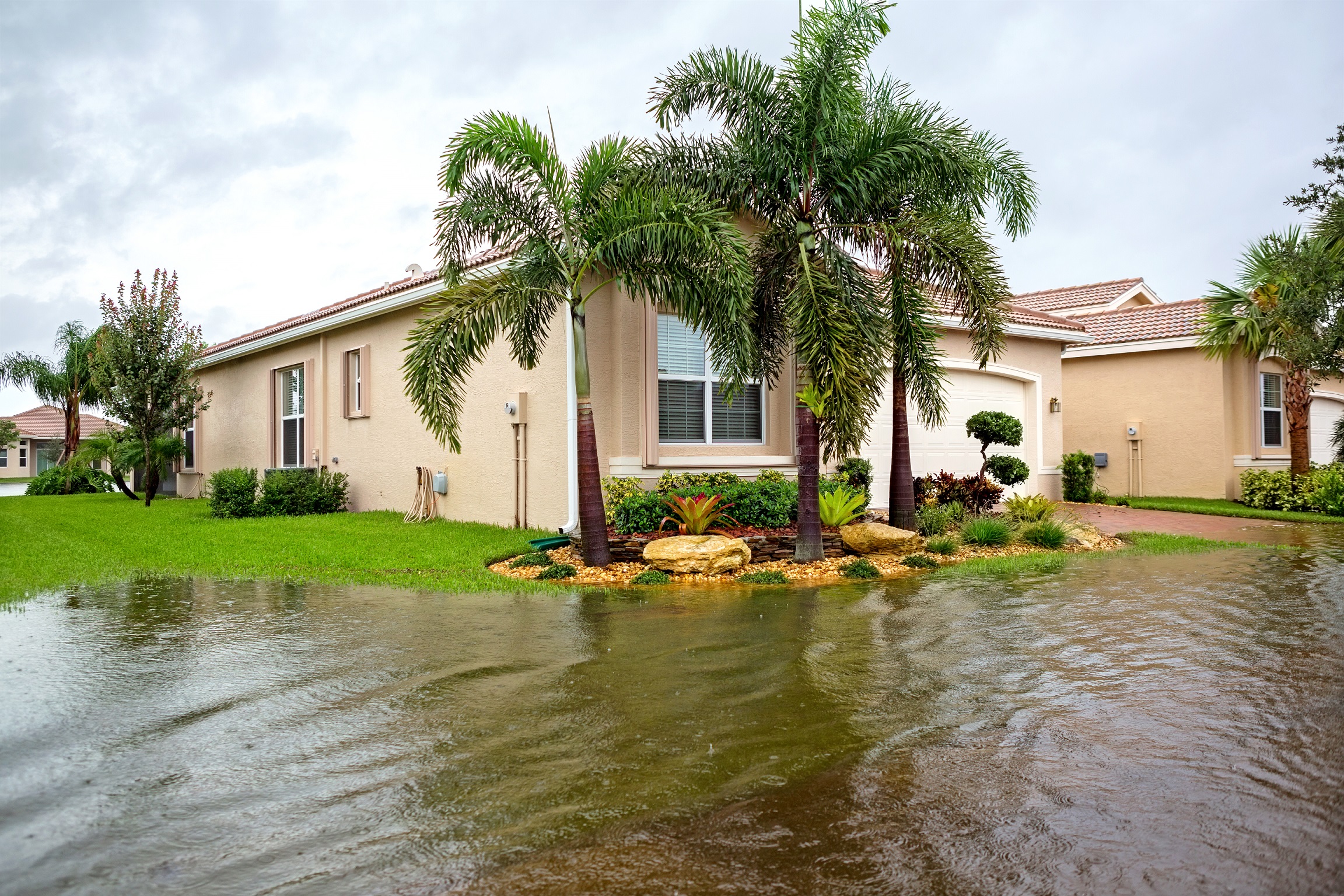 Hurricane impacted home